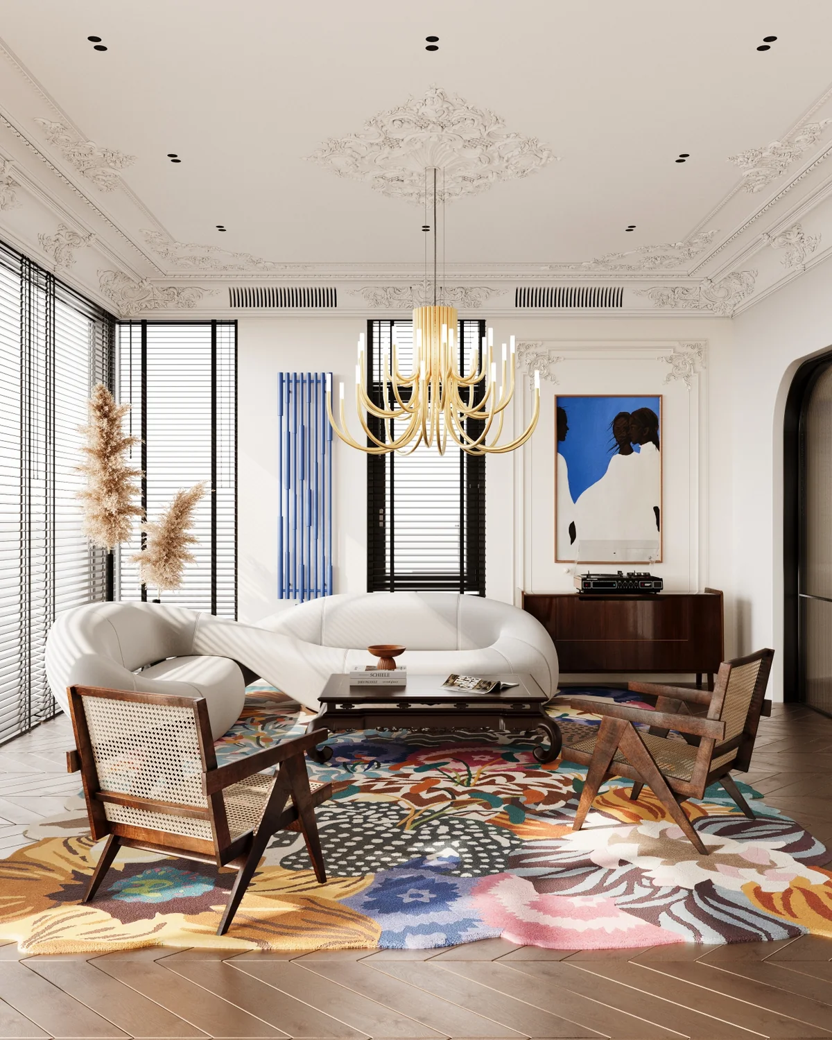 Eclectic Classic interior visualization
