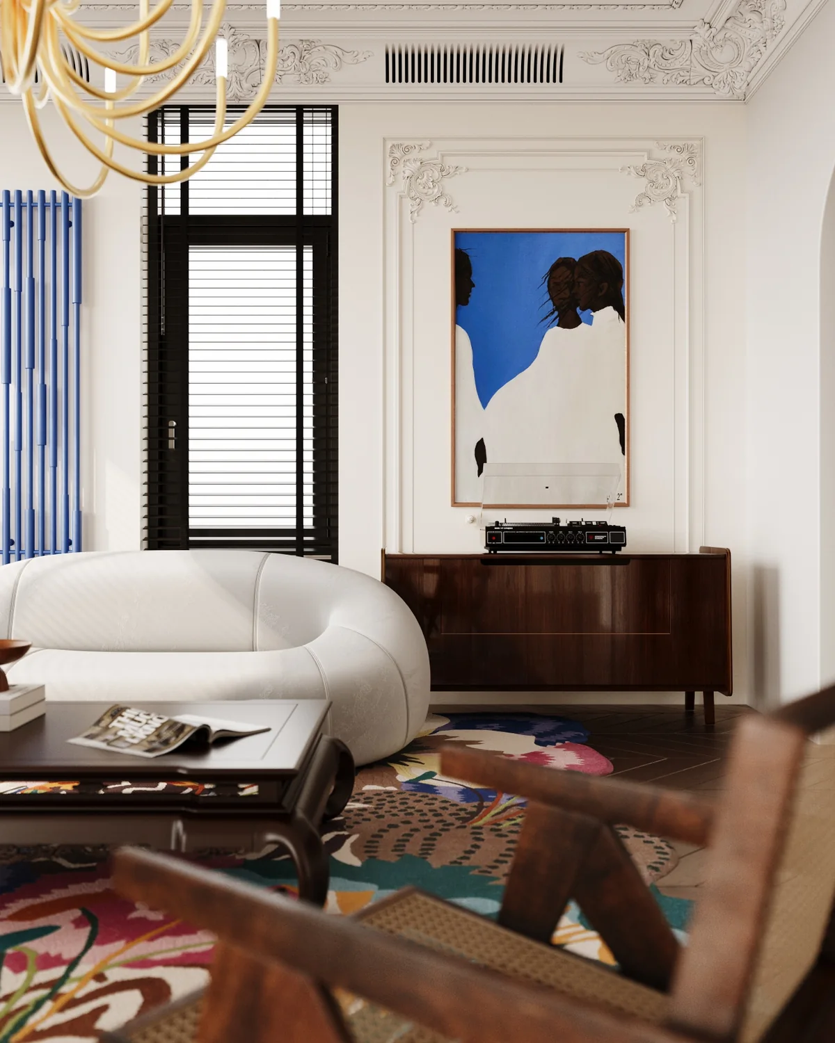 Eclectic Classic interior visualization 2