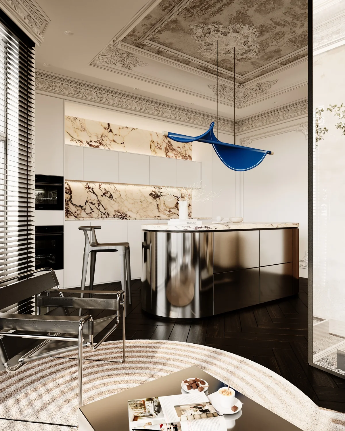 Courtyard Residence interior visualization 3