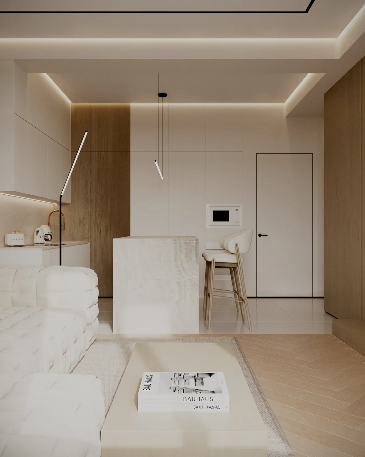 Soft Residence interior visualization 5